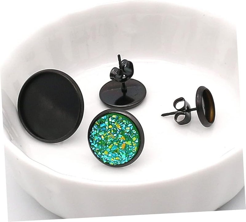 Housoutil 1 قطعة قاعدة صنع أقراط سوداء من الفلين DIY مجموعة أدوات صنع المجوهرات - Image 3